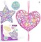 3D String Art Kit for Kids, Christmas Birthday Gifts. Heart Star Round Lantern Toys 20 Multicolored LED Bulbs.